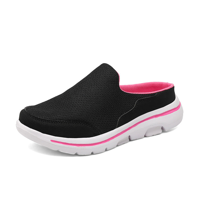 Dexter Breathable Mesh Slip-On Mules: Cushioned Lightweight Comfort Footwear