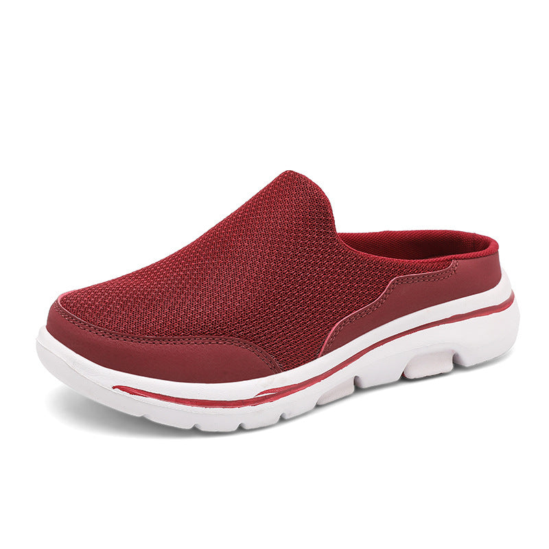 Dexter Breathable Mesh Slip-On Mules: Cushioned Lightweight Comfort Footwear